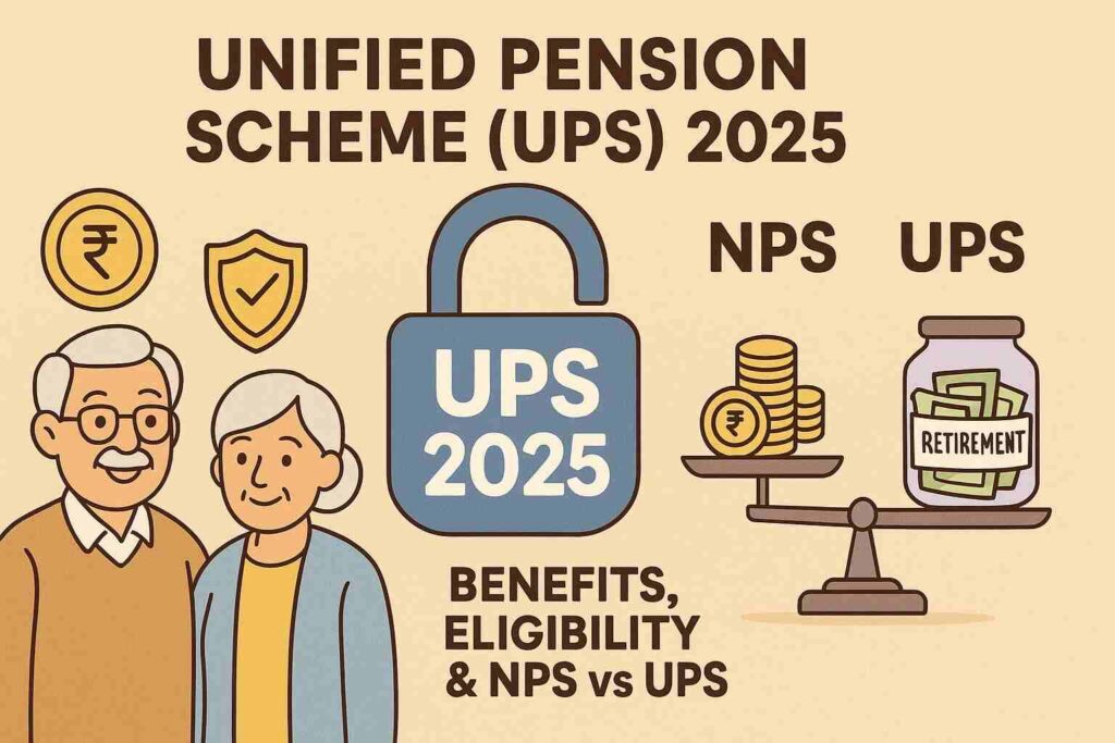 Unified Pension Scheme (UPS) 2025 – Benefits, Eligibility, Application Process and NPS vs UPS Comparison
